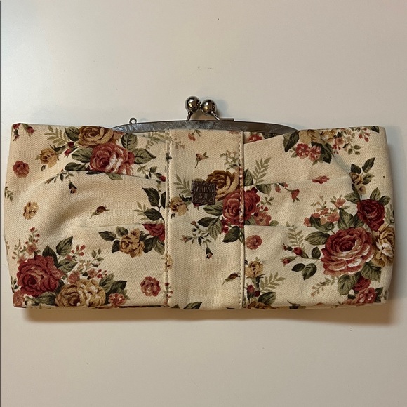 Anna Sui Handbags - Anna Sui Cream Floral Clutch